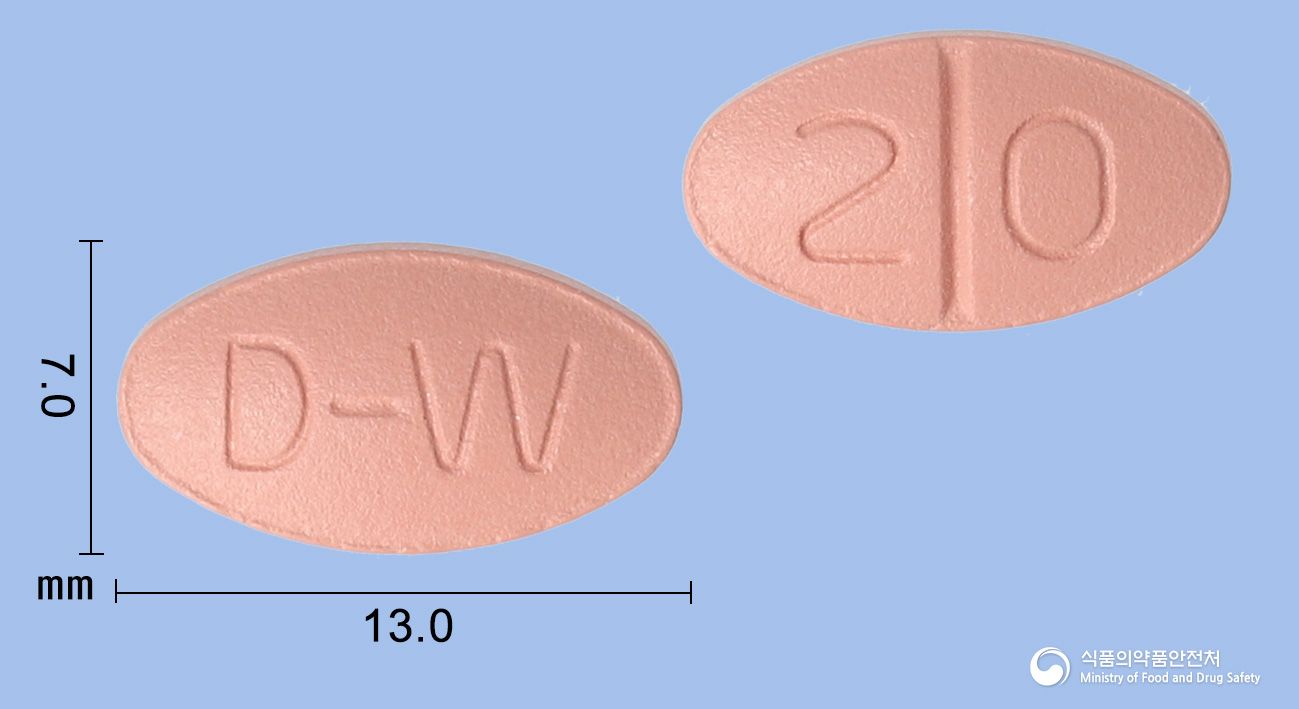 동화메만틴정20mg(메만틴염산염) 제품 이미지