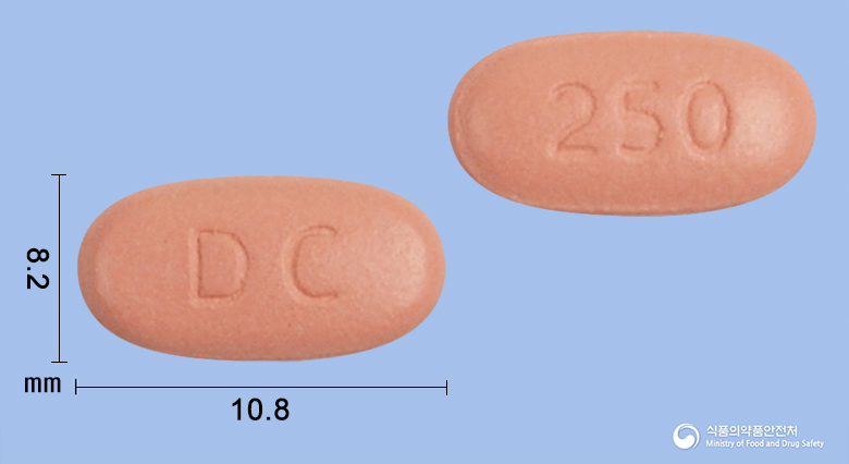 동구레보플록사신수화물정250mg 제품 이미지