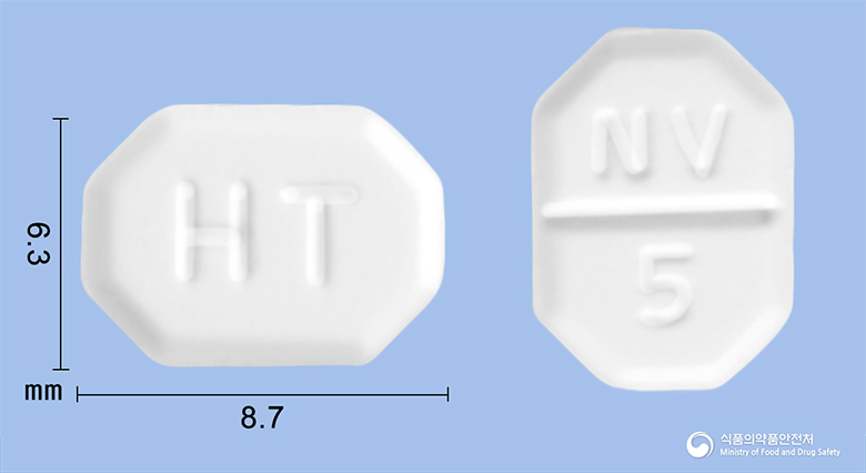 노브디핀정5mg(암로디핀베실산염) 제품 이미지